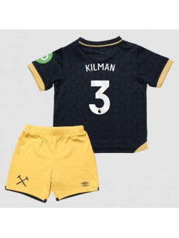 West Ham United Max Kilman #3 Dječji Rezervni Dres kompleti 2025-26 Kratak Rukavima (+ kratke hlače)